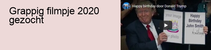 grappig filmpje 2020 gezocht