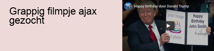 grappig filmpje ajax gezocht