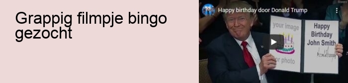 grappig filmpje bingo gezocht