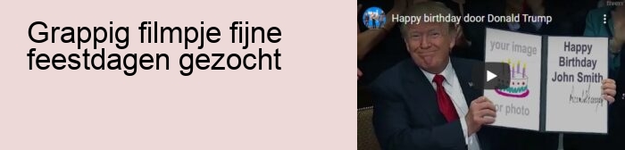 grappig filmpje fijne feestdagen gezocht